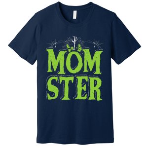 Womens Momster Halloween Monster Best Mom Ever Spooky Mommy Premium T-Shirt