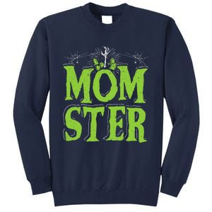 Womens Momster Halloween Monster Best Mom Ever Spooky Mommy Tall Sweatshirt