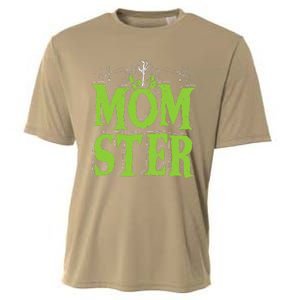 Womens Momster Halloween Monster Best Mom Ever Spooky Mommy Cooling Performance Crew T-Shirt