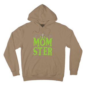 Womens Momster Halloween Monster Best Mom Ever Spooky Mommy Hoodie