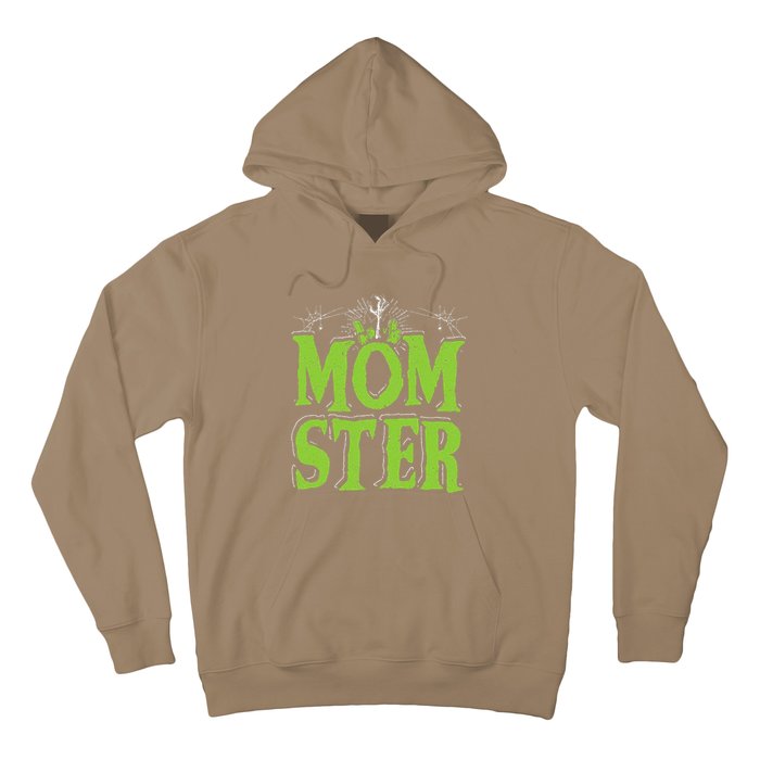 Womens Momster Halloween Monster Best Mom Ever Spooky Mommy Hoodie