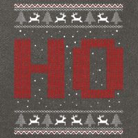 Where My HoS At Ho Matching Couple Santa Ugly Christmas Cotton Canvas Backpack