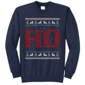 Where My HoS At Ho Matching Couple Santa Ugly Christmas Sweatshirt