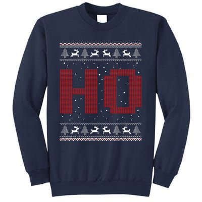 Where My HoS At Ho Matching Couple Santa Ugly Christmas Sweatshirt