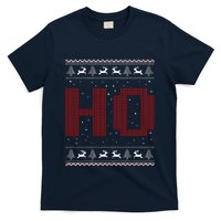 Where My HoS At Ho Matching Couple Santa Ugly Christmas T-Shirt