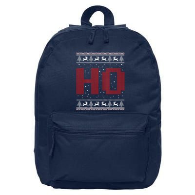 Where My HoS At Ho Matching Couple Santa Ugly Christmas 16 in Basic Backpack