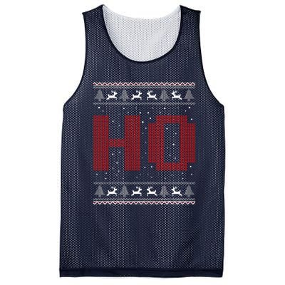 Where My HoS At Ho Matching Couple Santa Ugly Christmas Mesh Reversible Basketball Jersey Tank