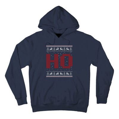 Where My HoS At Ho Matching Couple Santa Ugly Christmas Tall Hoodie