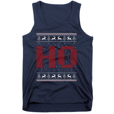 Where My HoS At Ho Matching Couple Santa Ugly Christmas Tank Top