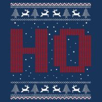 Where My HoS At Ho Matching Couple Santa Ugly Christmas Short Acrylic Beanie