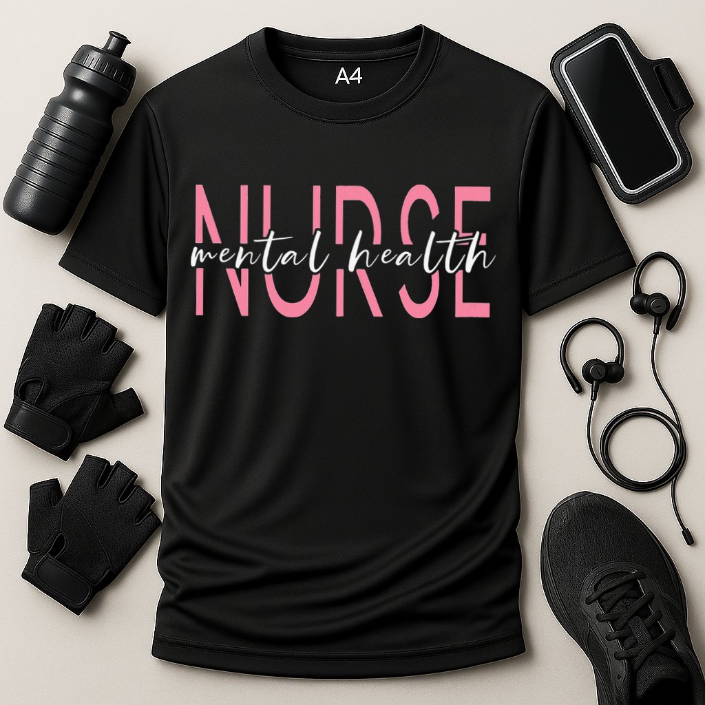 Wo Mental Health Nurse Therapist Awareness Cooling Performance Crew T-Shirt