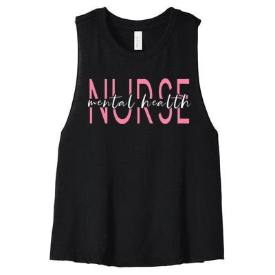 Wo Mental Health Nurse Therapist Awareness Women's Racerback Cropped Tank