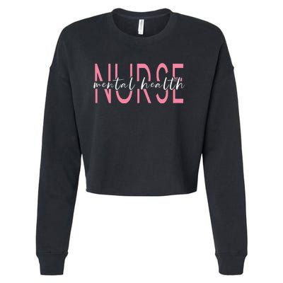 Wo Mental Health Nurse Therapist Awareness Cropped Pullover Crew