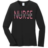 Wo Mental Health Nurse Therapist Awareness Ladies Long Sleeve Shirt