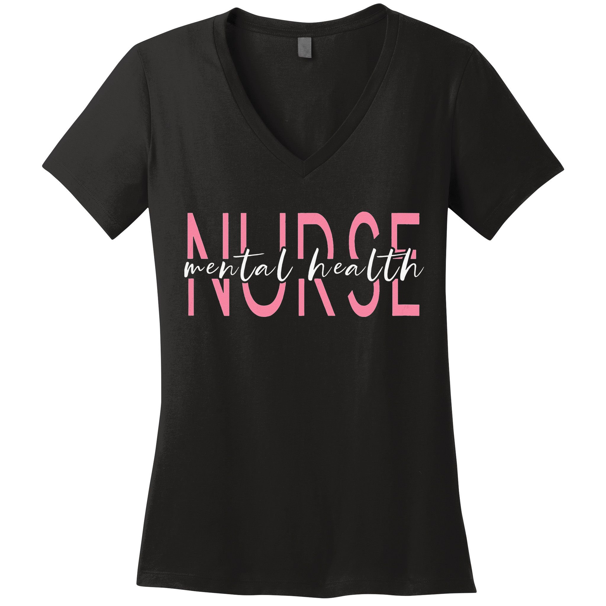 Wo Mental Health Nurse Therapist Awareness Women's V-Neck T-Shirt