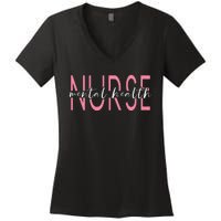 Wo Mental Health Nurse Therapist Awareness Women's V-Neck T-Shirt