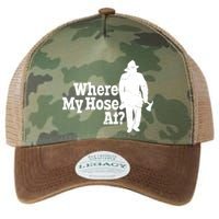 Where My Hose At? Firefighter Design Cool Gift Legacy Tie Dye Trucker Hat