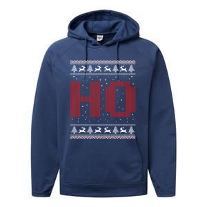 Where My HoS At Ho Matching Couple Santa Ugly Christmas Gift Performance Fleece Hoodie