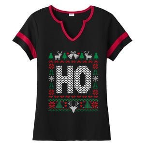 Where My HoS At Ho Matching Couple Christmas Ugly Cute Gift Ladies Halftime Notch Neck Tee