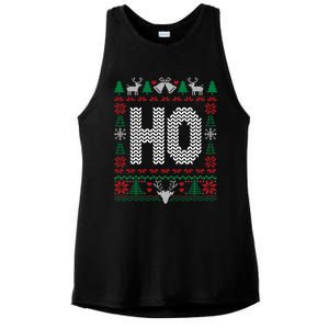 Where My HoS At Ho Matching Couple Christmas Ugly Cute Gift Ladies PosiCharge Tri-Blend Wicking Tank