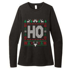 Where My HoS At Ho Matching Couple Christmas Ugly Cute Gift Womens CVC Long Sleeve Shirt