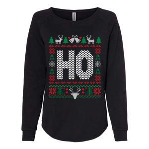 Where My HoS At Ho Matching Couple Christmas Ugly Cute Gift Womens California Wash Sweatshirt