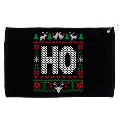 Where My HoS At Ho Matching Couple Christmas Ugly Cute Gift Grommeted Golf Towel