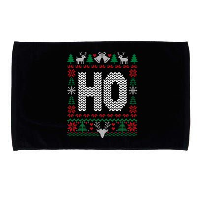 Where My HoS At Ho Matching Couple Christmas Ugly Cute Gift Microfiber Hand Towel