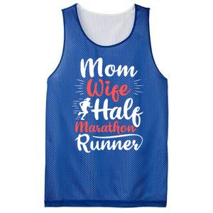 Wife Mom Half Marathon Runner Half Marathon Cute Gift Mesh Reversible Basketball Jersey Tank