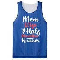 Wife Mom Half Marathon Runner Half Marathon Cute Gift Mesh Reversible Basketball Jersey Tank