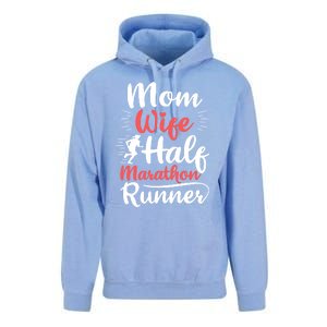 Wife Mom Half Marathon Runner Half Marathon Cute Gift Unisex Surf Hoodie