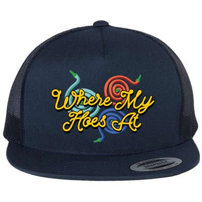 Wheres My Hose At Gardening Garden Hose Hobby Gardener Gift Flat Bill Trucker Hat