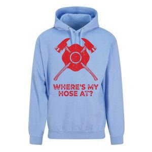 Where’s My Hose At Fire Fighter Gift Idea Firefighter Gift Unisex Surf Hoodie