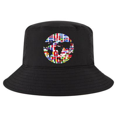 World Map International Country Flags Traveling World Flags Cool Comfort Performance Bucket Hat