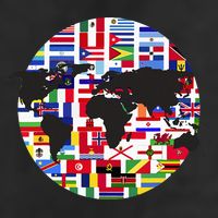 World Map International Country Flags Traveling World Flags Hat
