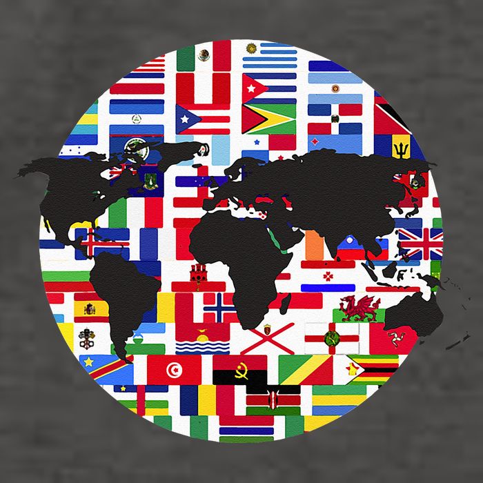 World Map International Country Flags Traveling World Flags Vector Backpack