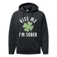 Womens Me I'm Sober Funny Saint Patricks Day Performance Fleece Hoodie