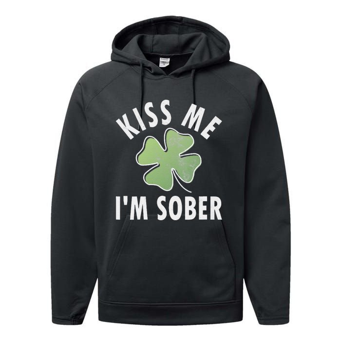 Womens Me I'm Sober Funny Saint Patricks Day Performance Fleece Hoodie