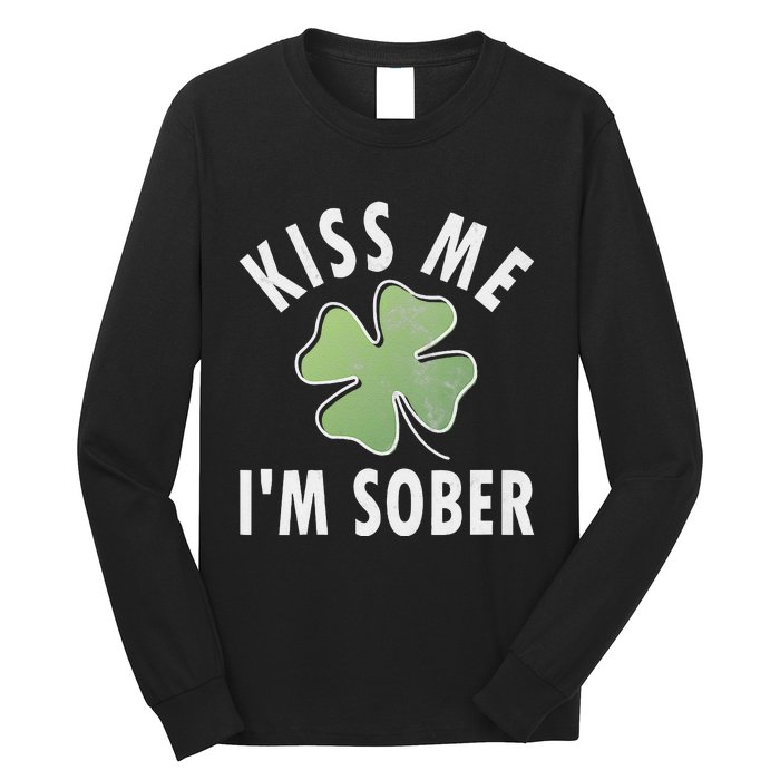 Womens Me I'm Sober Funny Saint Patricks Day Long Sleeve Shirt