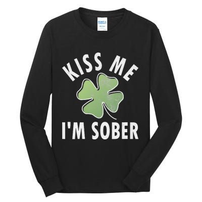 Womens Me I'm Sober Funny Saint Patricks Day Tall Long Sleeve T-Shirt