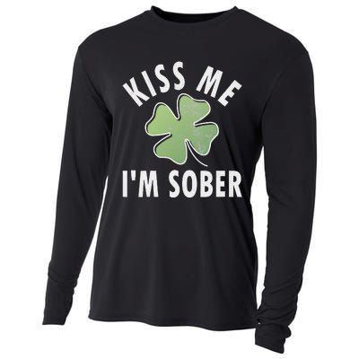 Womens Me I'm Sober Funny Saint Patricks Day Cooling Performance Long Sleeve Crew