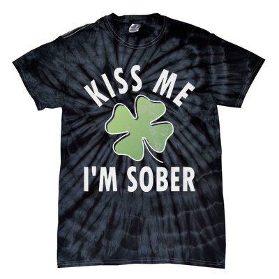 Womens Me I'm Sober Funny Saint Patricks Day Tie-Dye T-Shirt