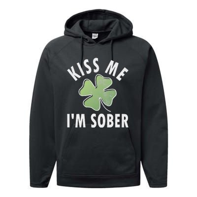 Womens Me I'm Sober Funny Saint Patricks Day Performance Fleece Hoodie