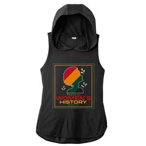 Wo March Is WOMEN'S HISTORY MONTH Ladies PosiCharge Tri-Blend Wicking Draft Hoodie Tank