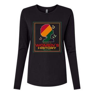 Wo March Is WOMEN'S HISTORY MONTH Womens Cotton Relaxed Long Sleeve T-Shirt