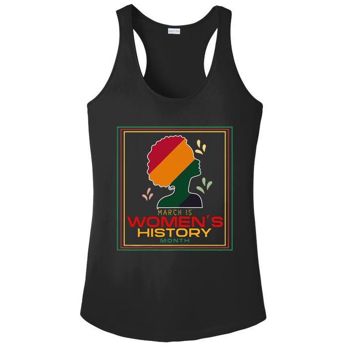 Wo March Is WOMEN'S HISTORY MONTH Ladies PosiCharge Competitor Racerback Tank