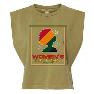 Wo March Is WOMEN'S HISTORY MONTH Garment-Dyed Women's Muscle Tee