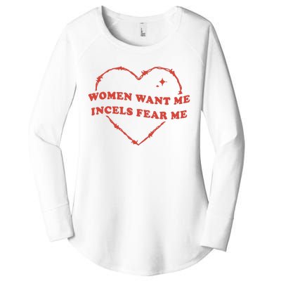 Want Me Incels Fear Me Women's Perfect Tri Tunic Long Sleeve Shirt