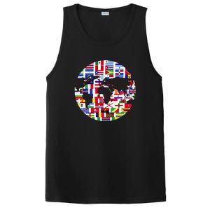 World Map International Country Flags Traveling World Flags PosiCharge Competitor Tank