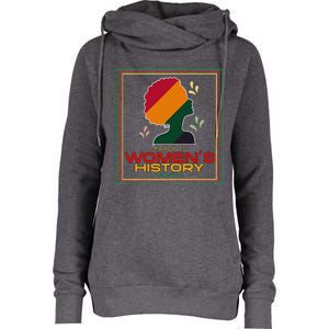 Womens March Is WOMEN'S HISTORY MONTH Womens Funnel Neck Pullover Hood